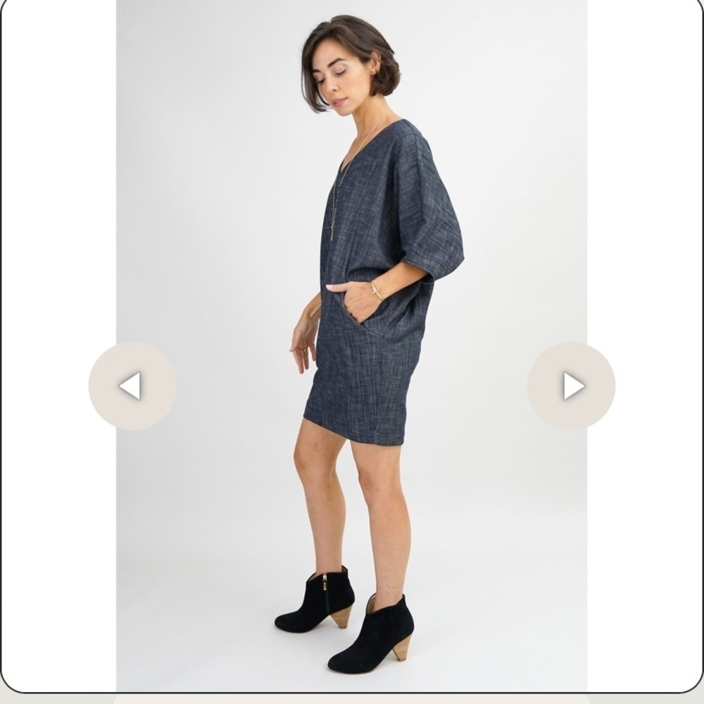 Amy Kuschel The Wedge Dress In Color Denim - Picture 3 of 9